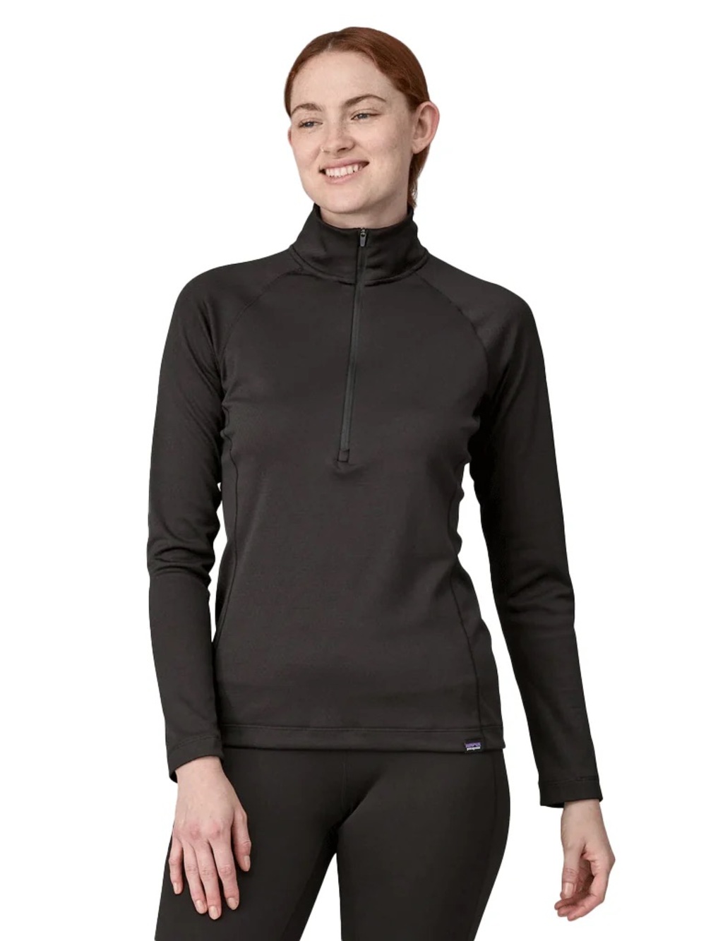 Patagonia Women's Black Quarter-Zip Performance Top